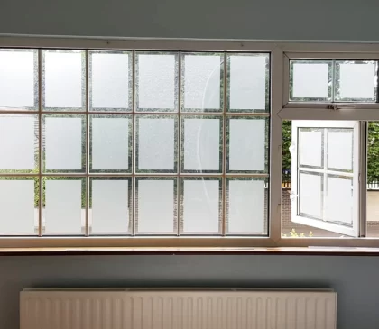 Frosted Privacy Window Film Residential 002